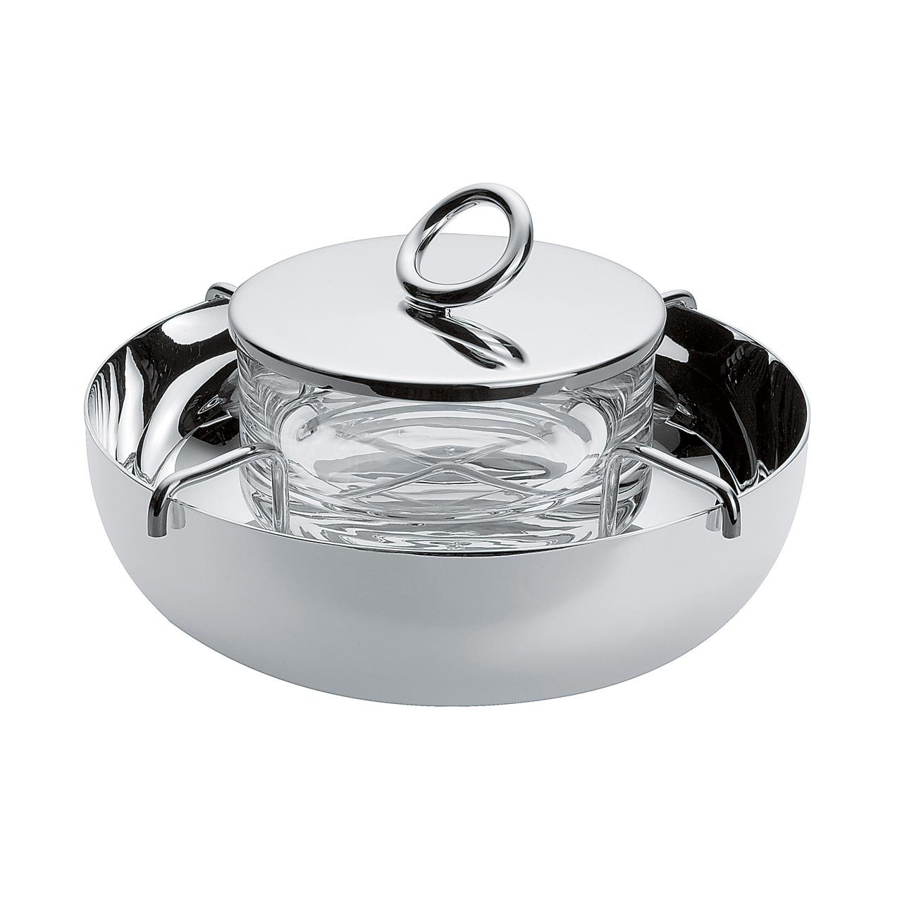 Caviar Set large silver plated