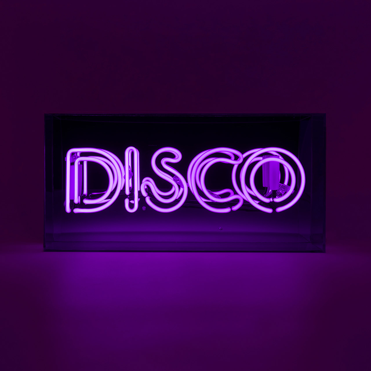 Acrylic Box Neon - Disco purple