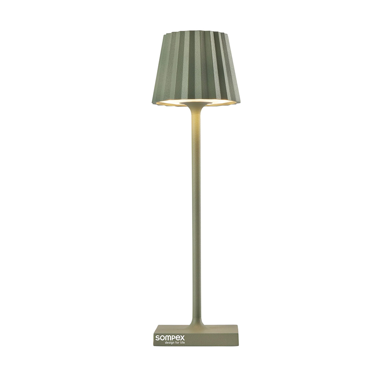 Tischlampe LED 21 cm dimmbar olivgrün