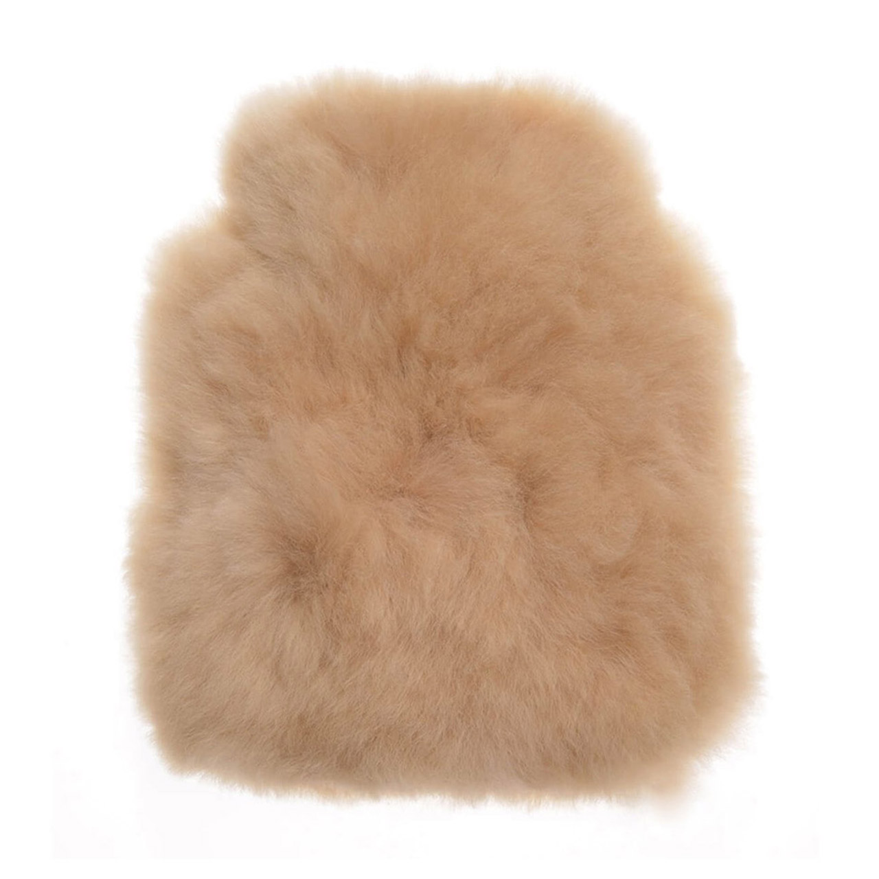 Hot Water Bottle Alpaca-Fur 0.6 l champagne