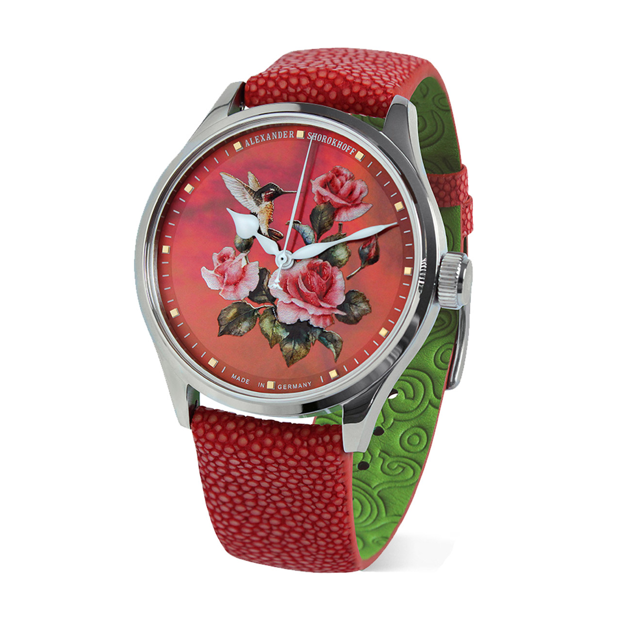 Wristwatch automatic red