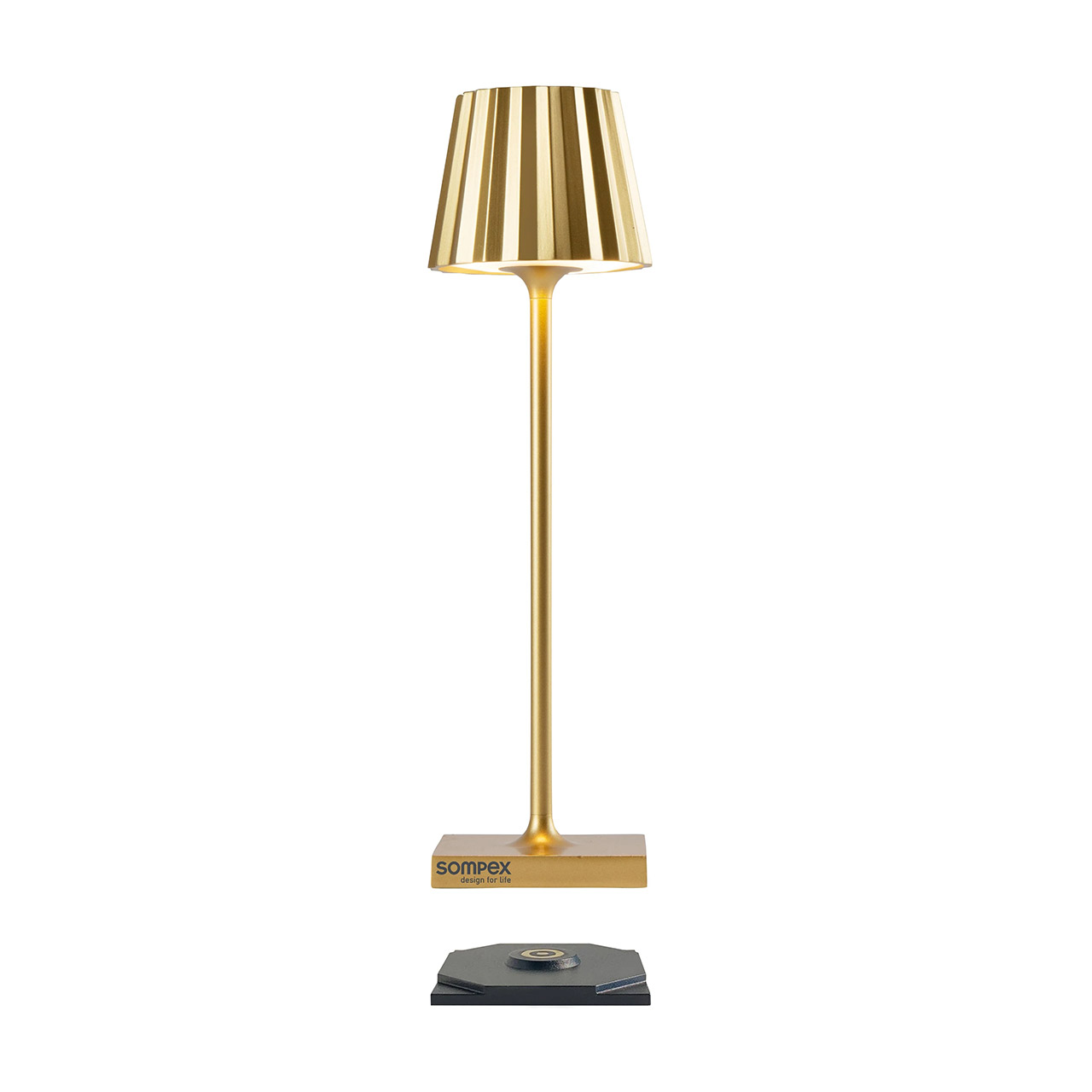 Table lamp LED 21 cm dimmable gold