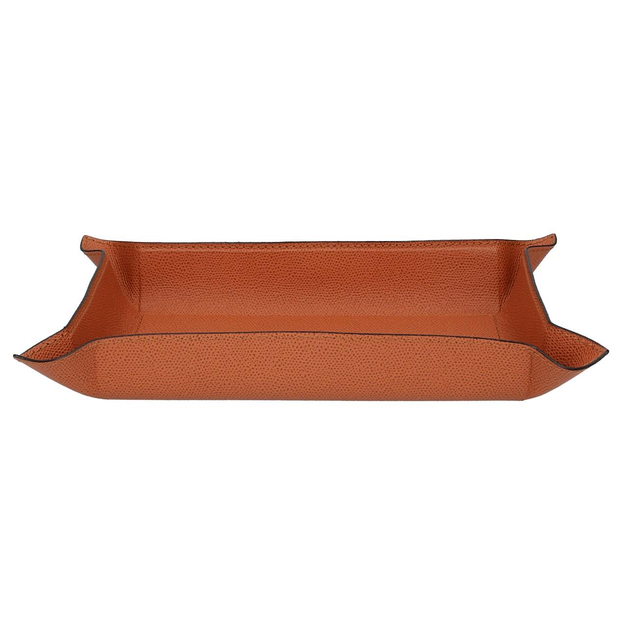 Rectangular Valet Tray large, Golf siena, Stitching siena