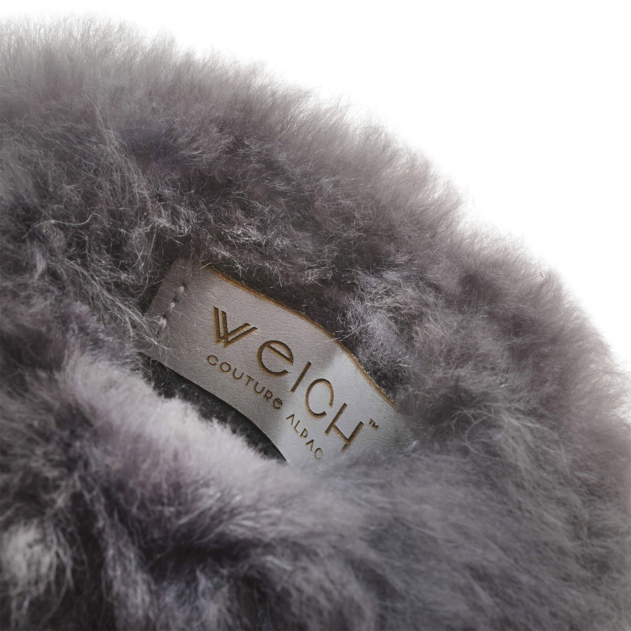 Hot Water Bottle Alpaca-Fur 0.6 l graphite gray