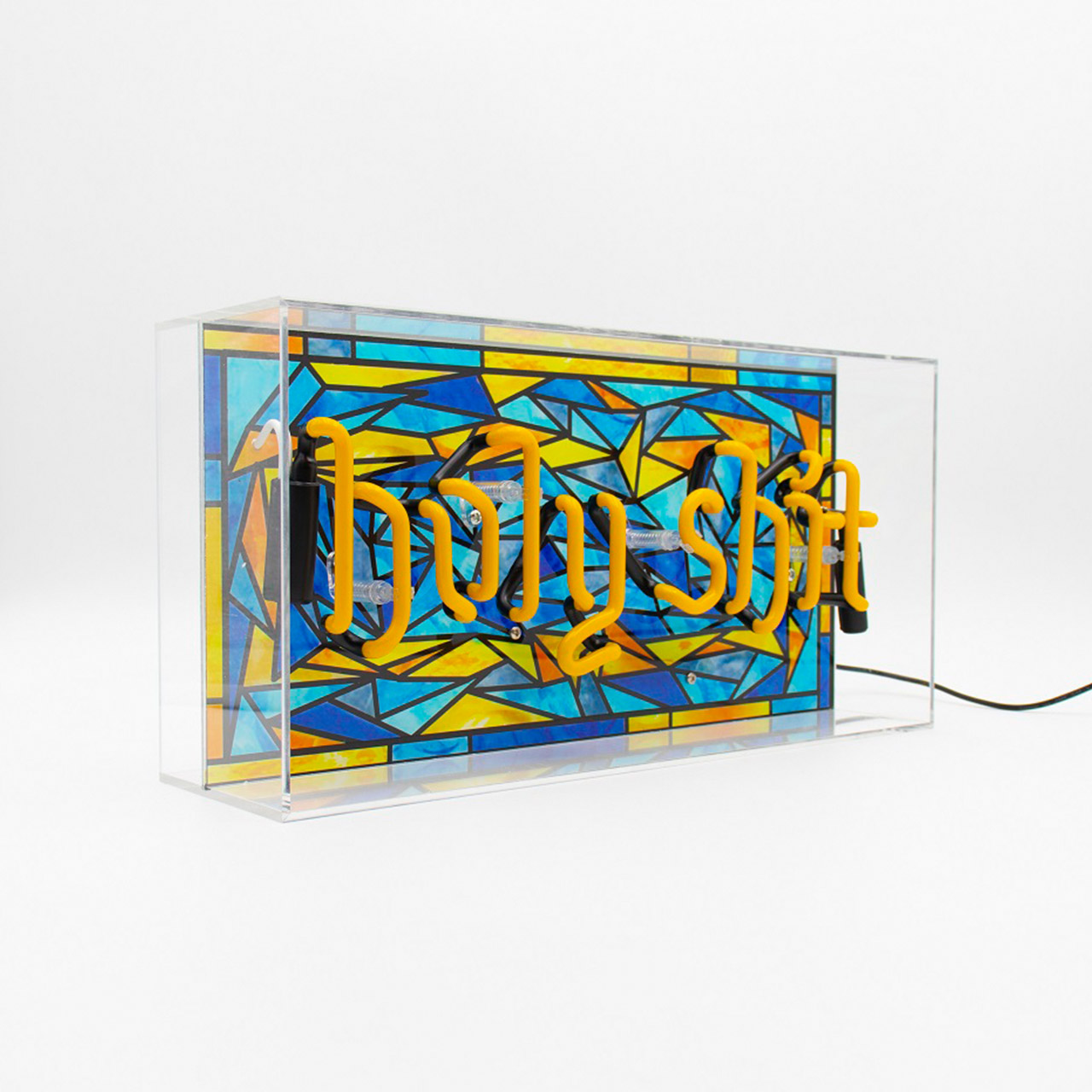 Acrylic Box Neon - Holy Shit