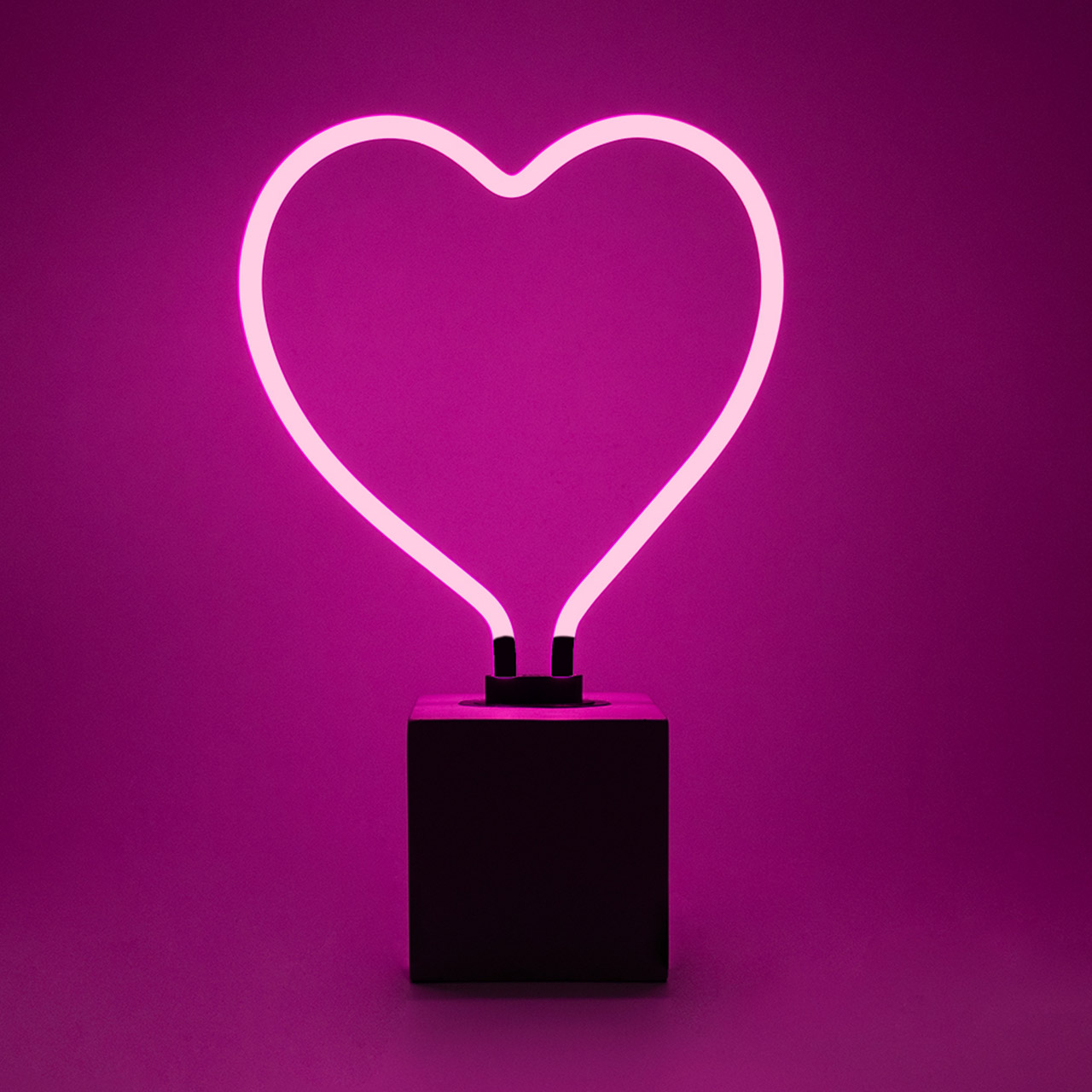 Neon table lamp - Heart