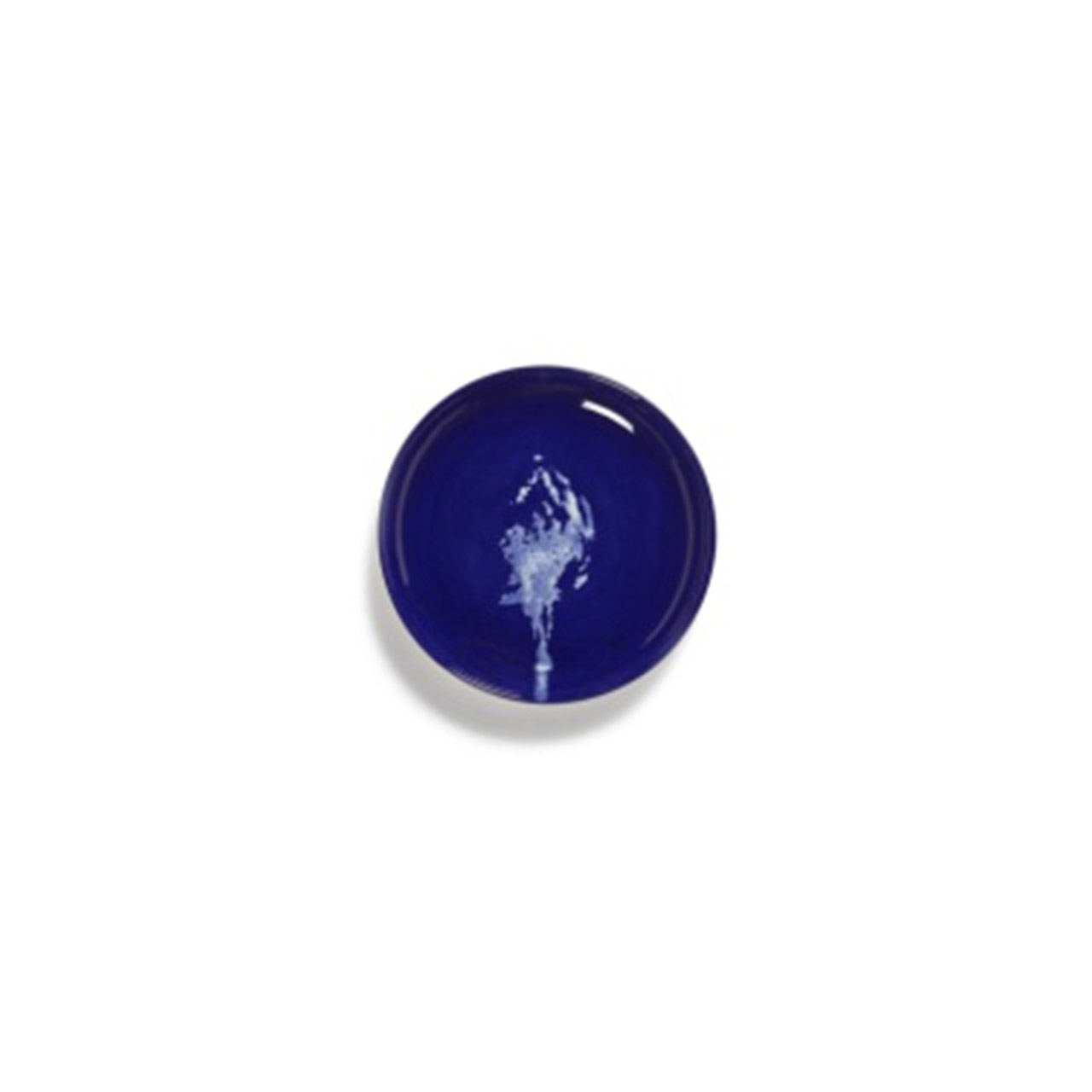 Plate XS 16 cm lapis lazuli Artischoke white