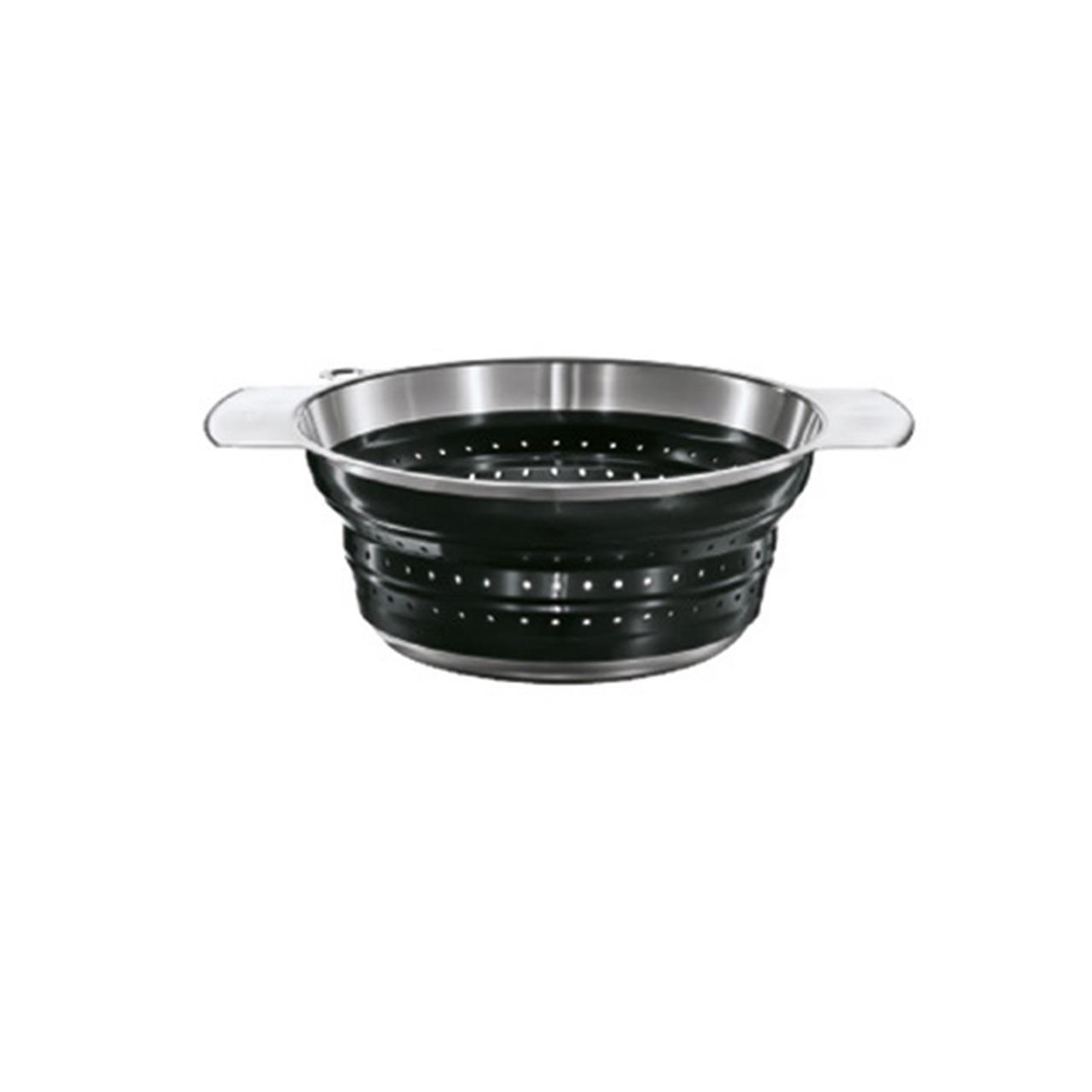 Foldable Colander black 24 cm