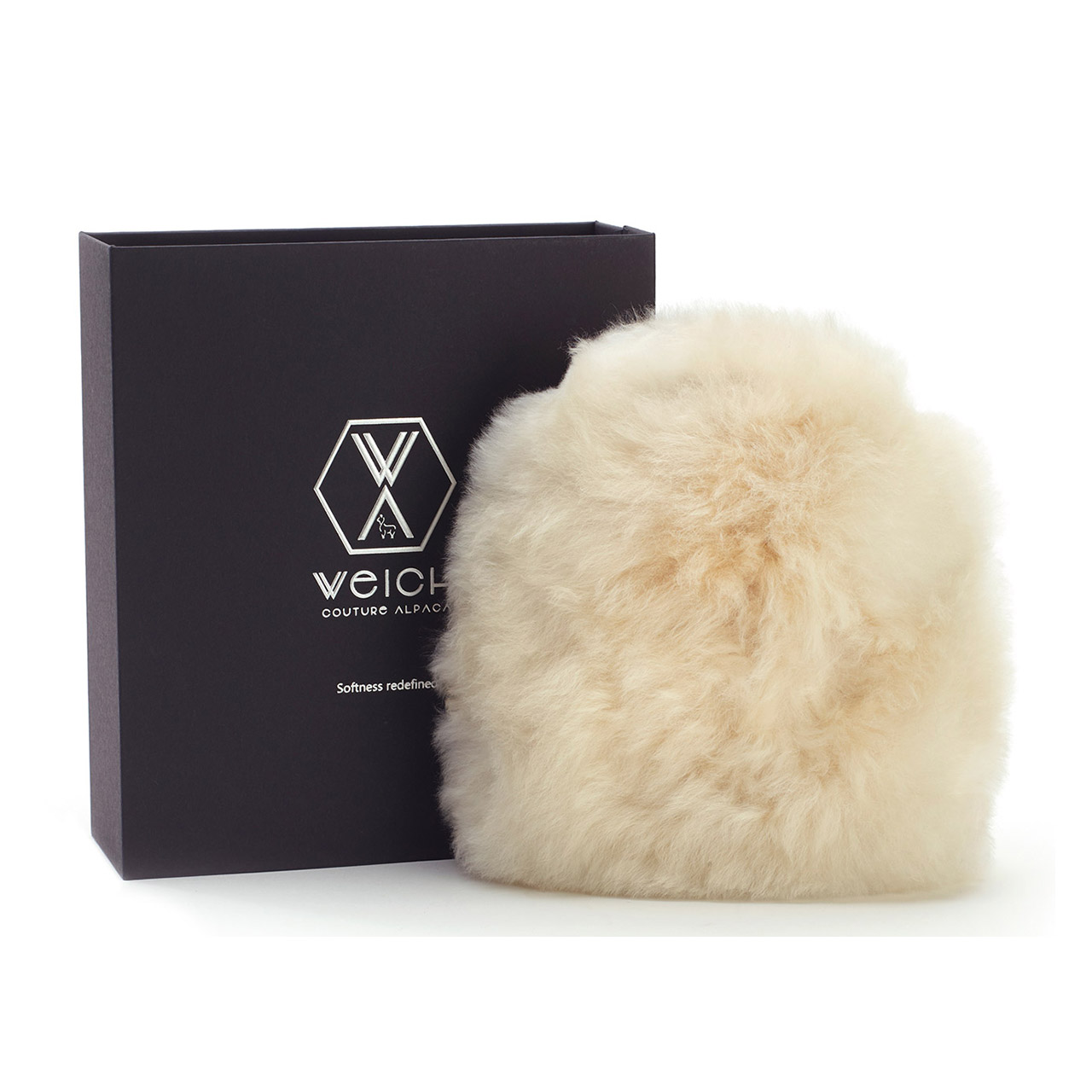 Hot Water Bottle Alpaca-Fur 0.2 l offwhite beige