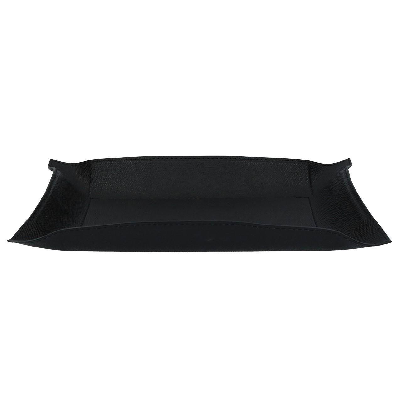 Rectangular Valet Tray large, Golf black, Stitching black