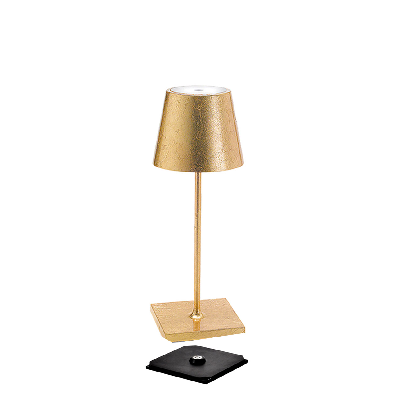 Tischlampe LED 30 cm dimmbar gold