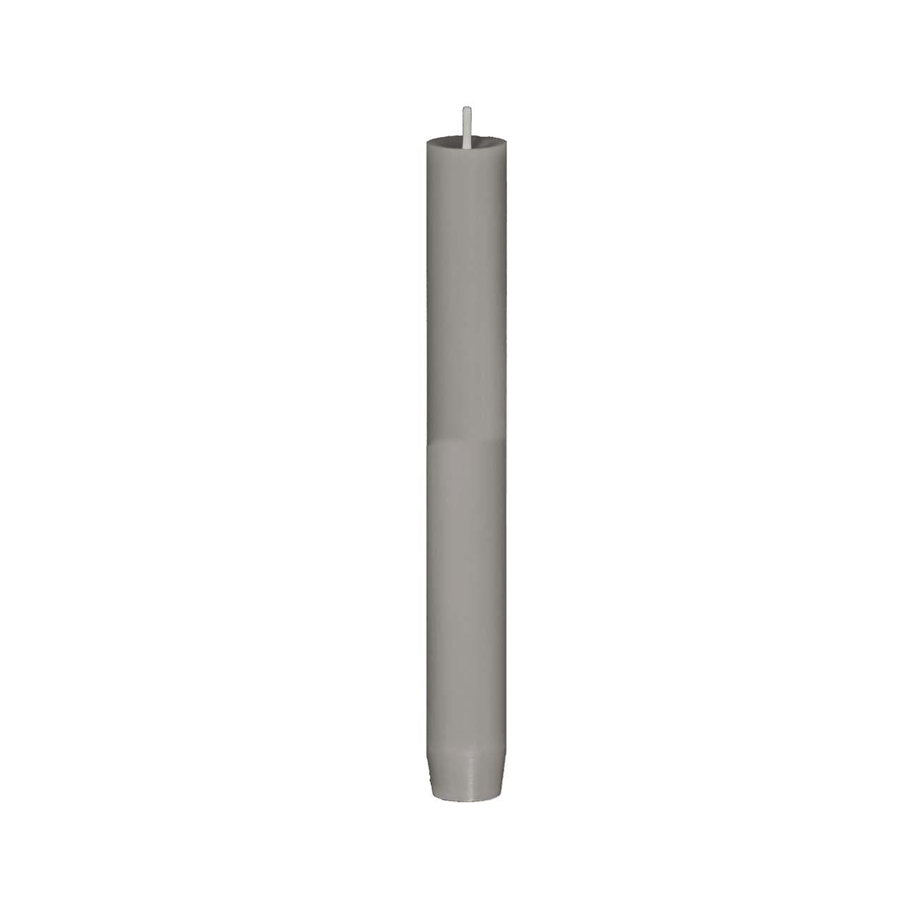 Moulded Taper Candle 22/240 Nr. 100 slate