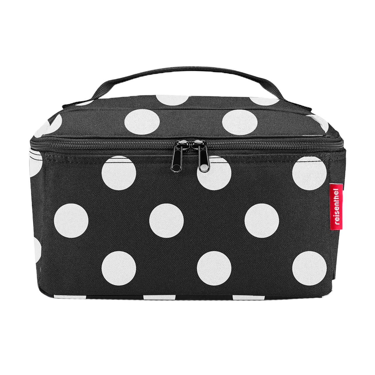 Cosmetic bag beautycase dots white