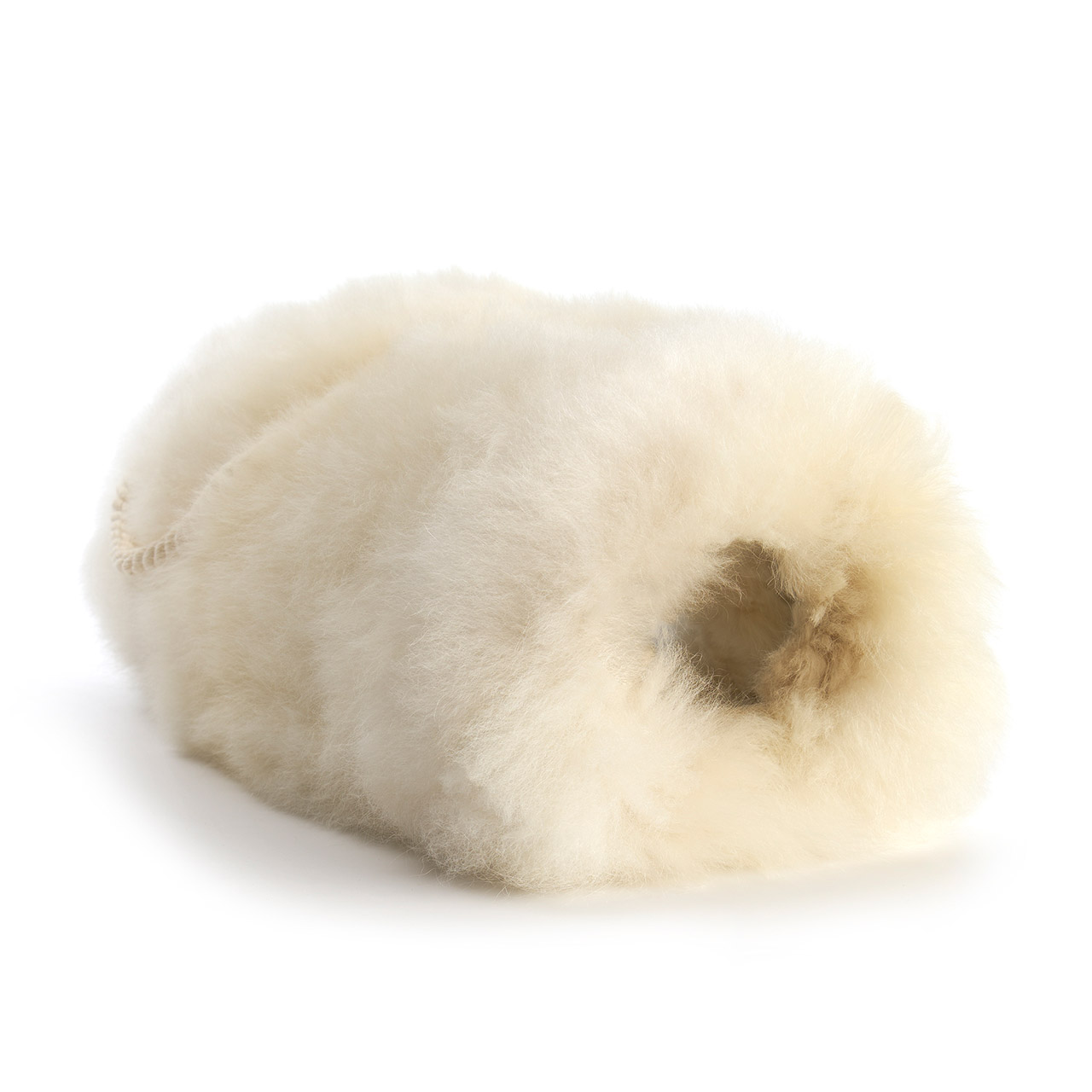 Muff alpaca fur offwhite beige