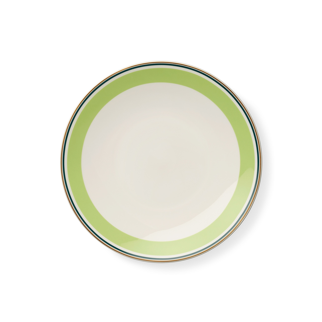 Breakfast plate 24 cm may green/dark green