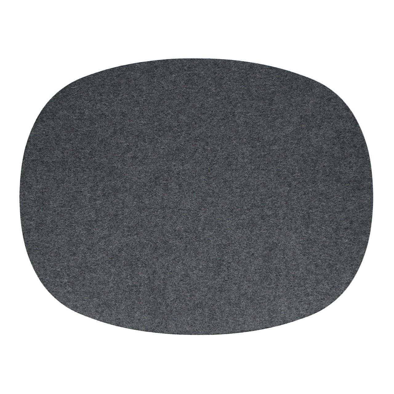 Placemat oval 45x35 cm anthracite 01