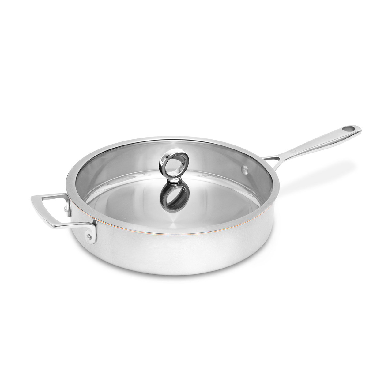 Braising pan with lid and handle 28 cm 4.00 l uncoated