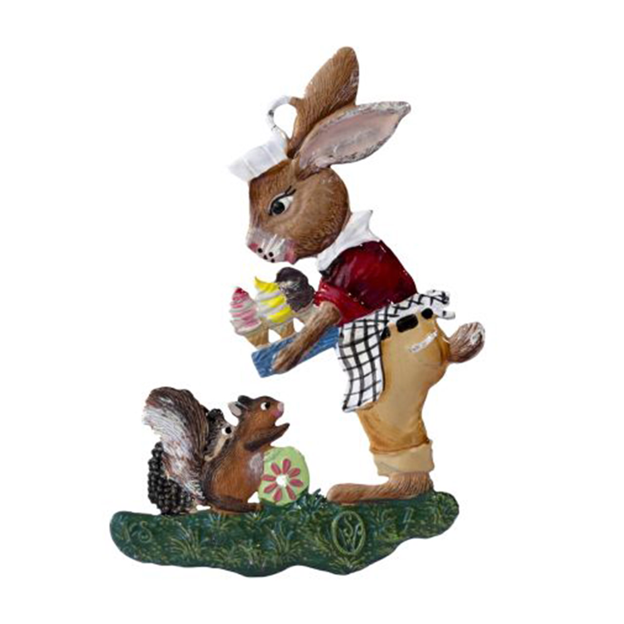 Vendor's tray rabbit 6x4.5 cm