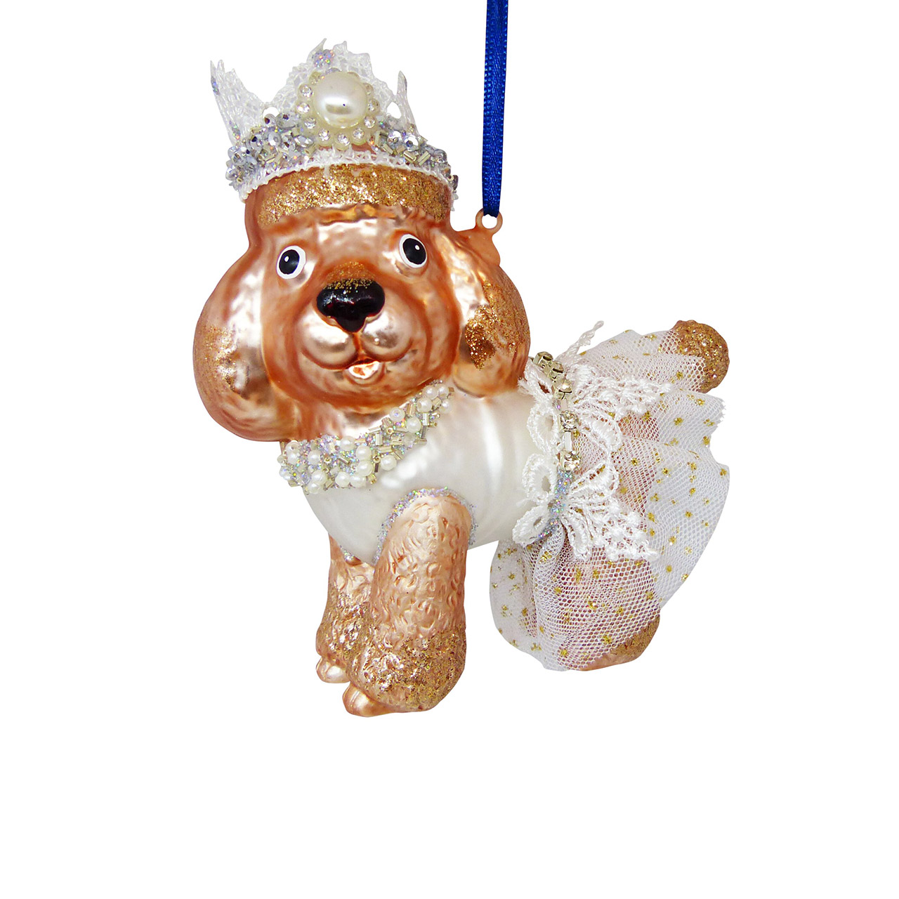 Hanger Poodle Princess copper/white