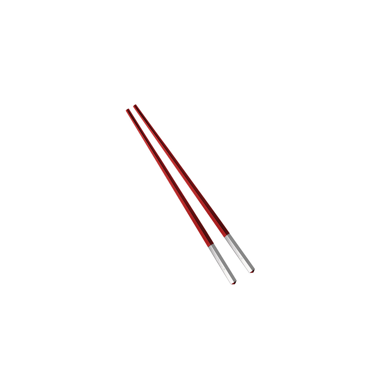 Pair of Chinese chopsticks red