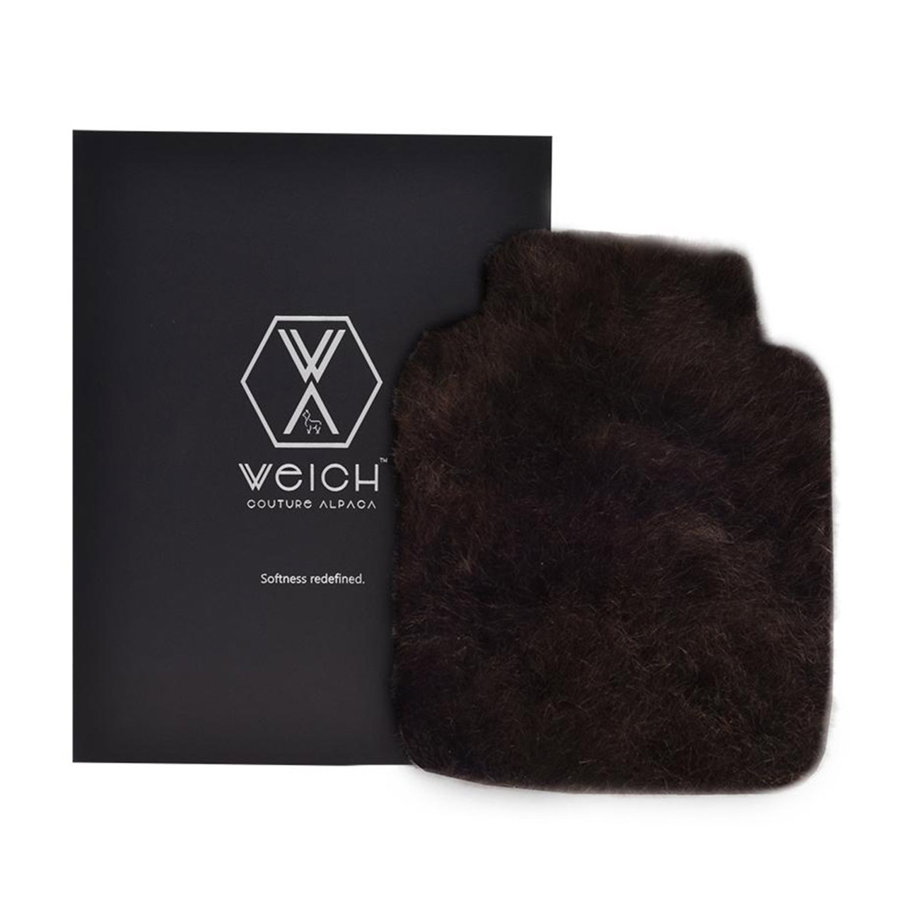 Hot Water Bottle Alpaca-Fur 1.8 l dark chocolate