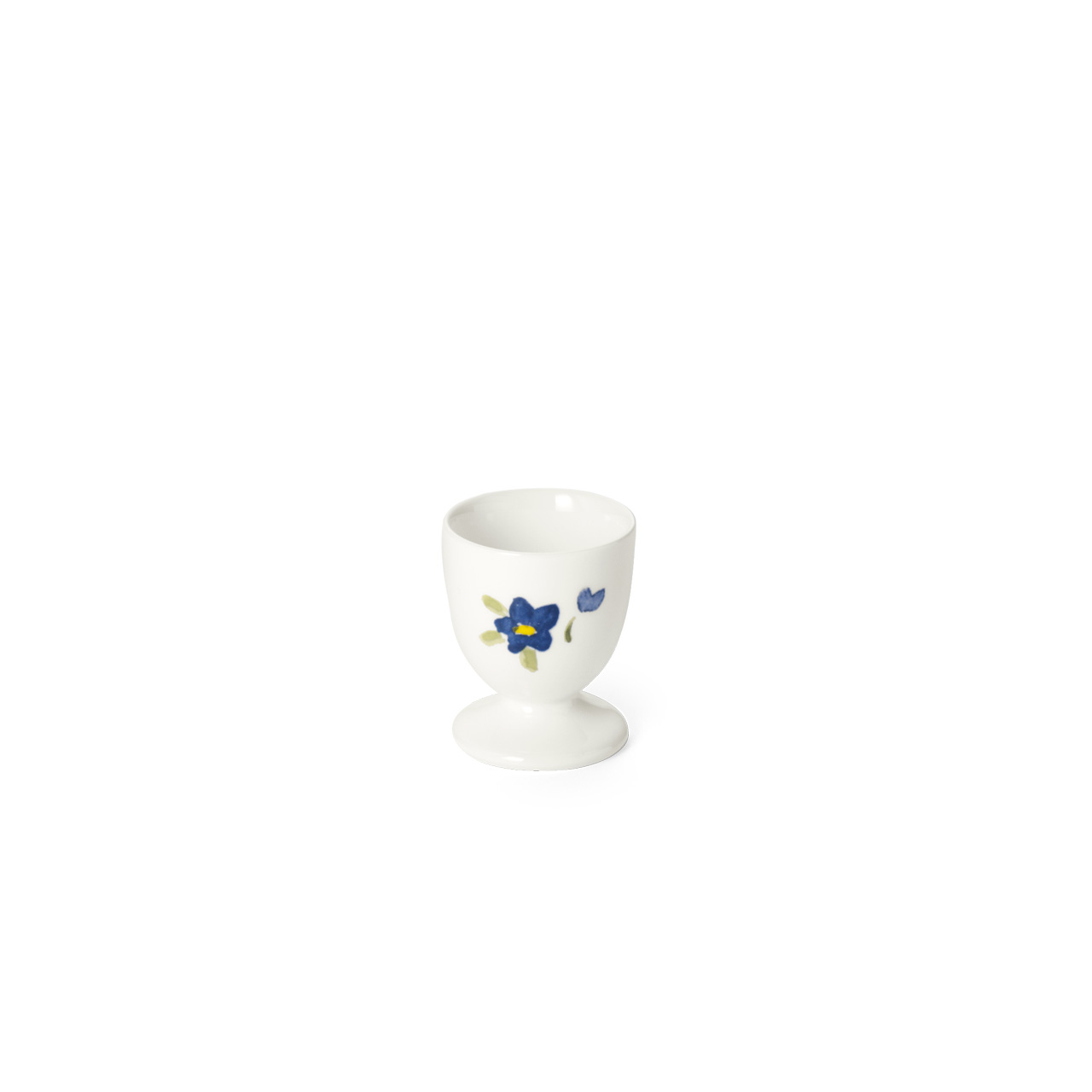 Egg cup footed blue