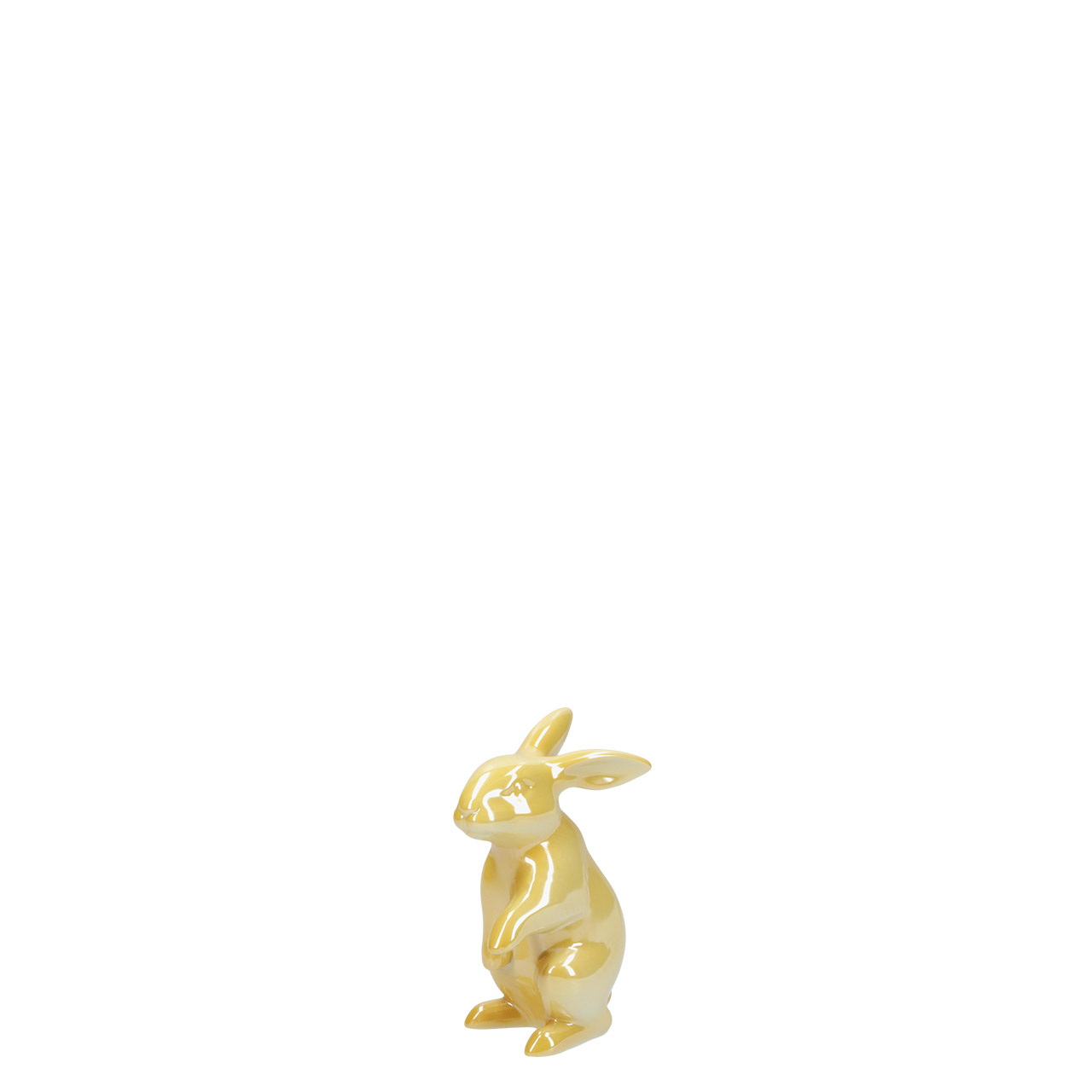 Hare standing 11 cm yellow