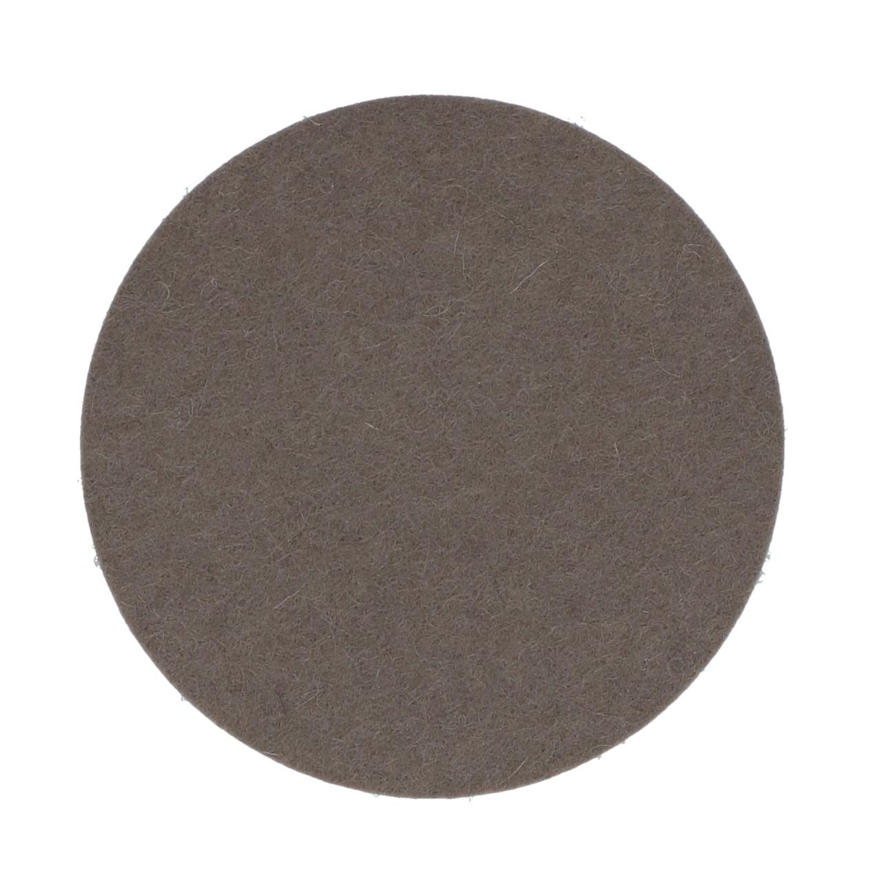 Coaster round 9 cm taupe 35