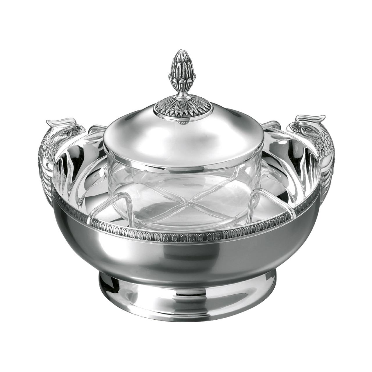 Caviar set silver plated