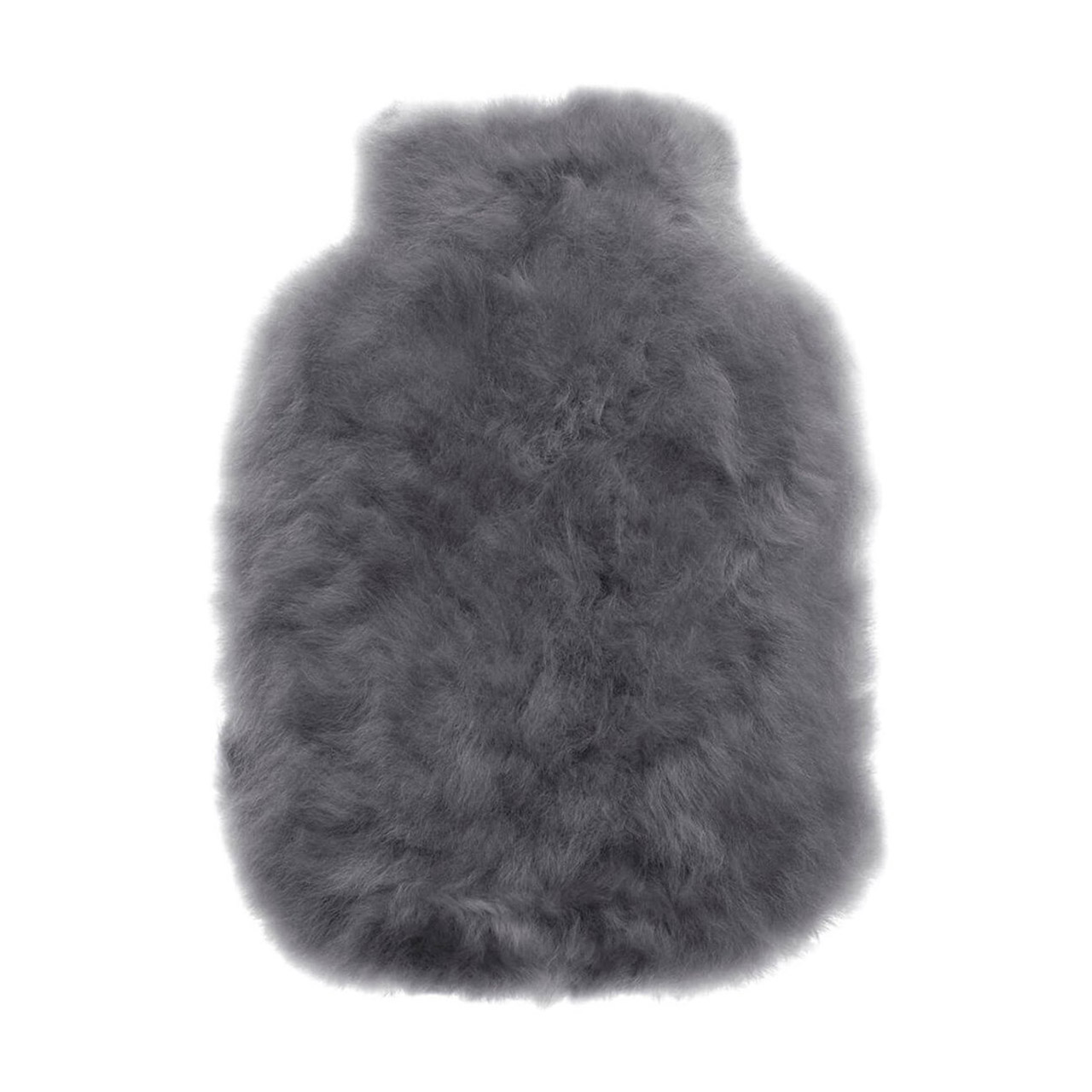 Hot Water Bottle Alpaca-Fur 1.8 l graphite gray