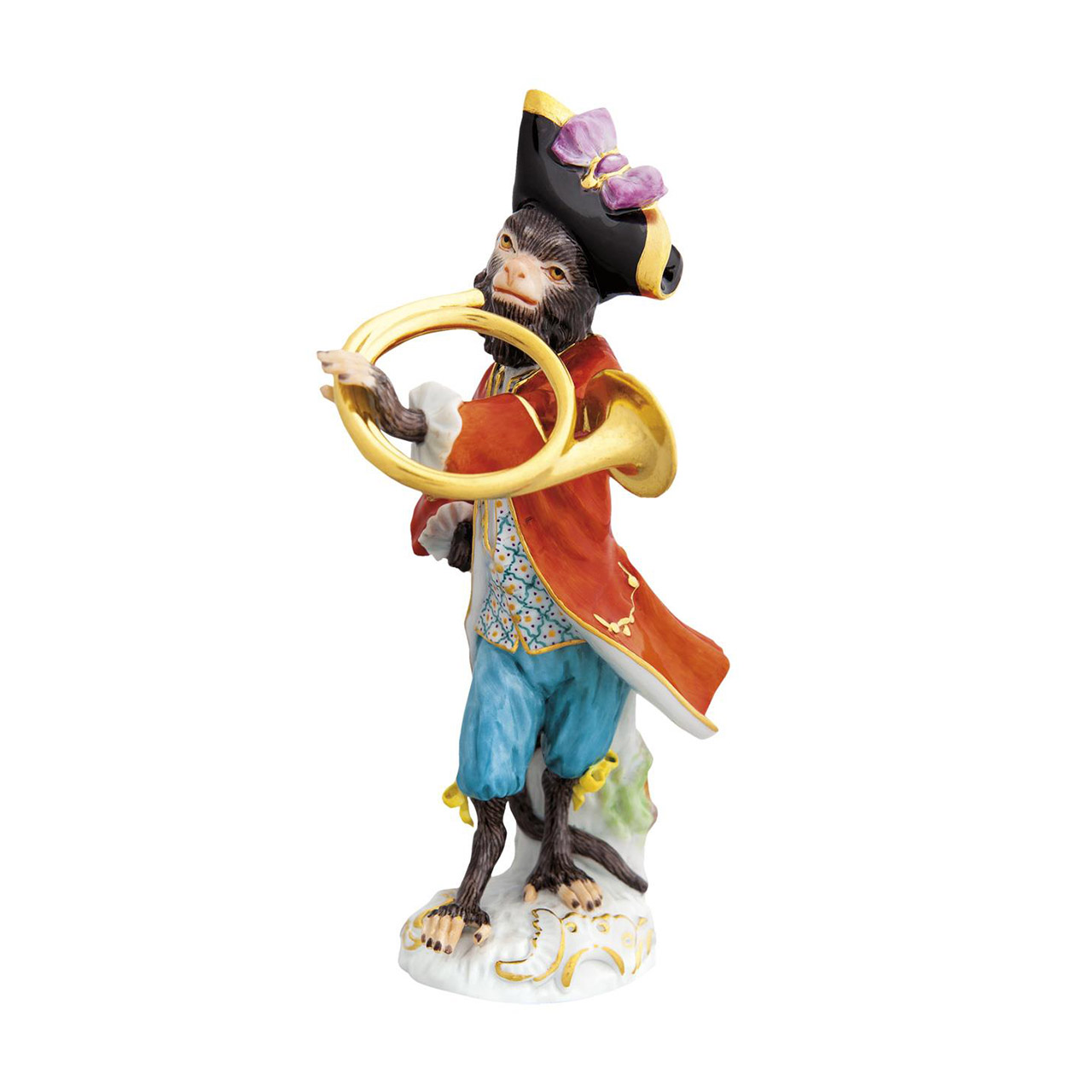 French-Horn Player Monkey Orchestra 15 cm