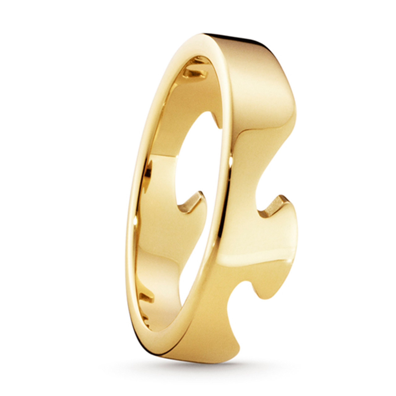 Ring End yellow gold 750 W56