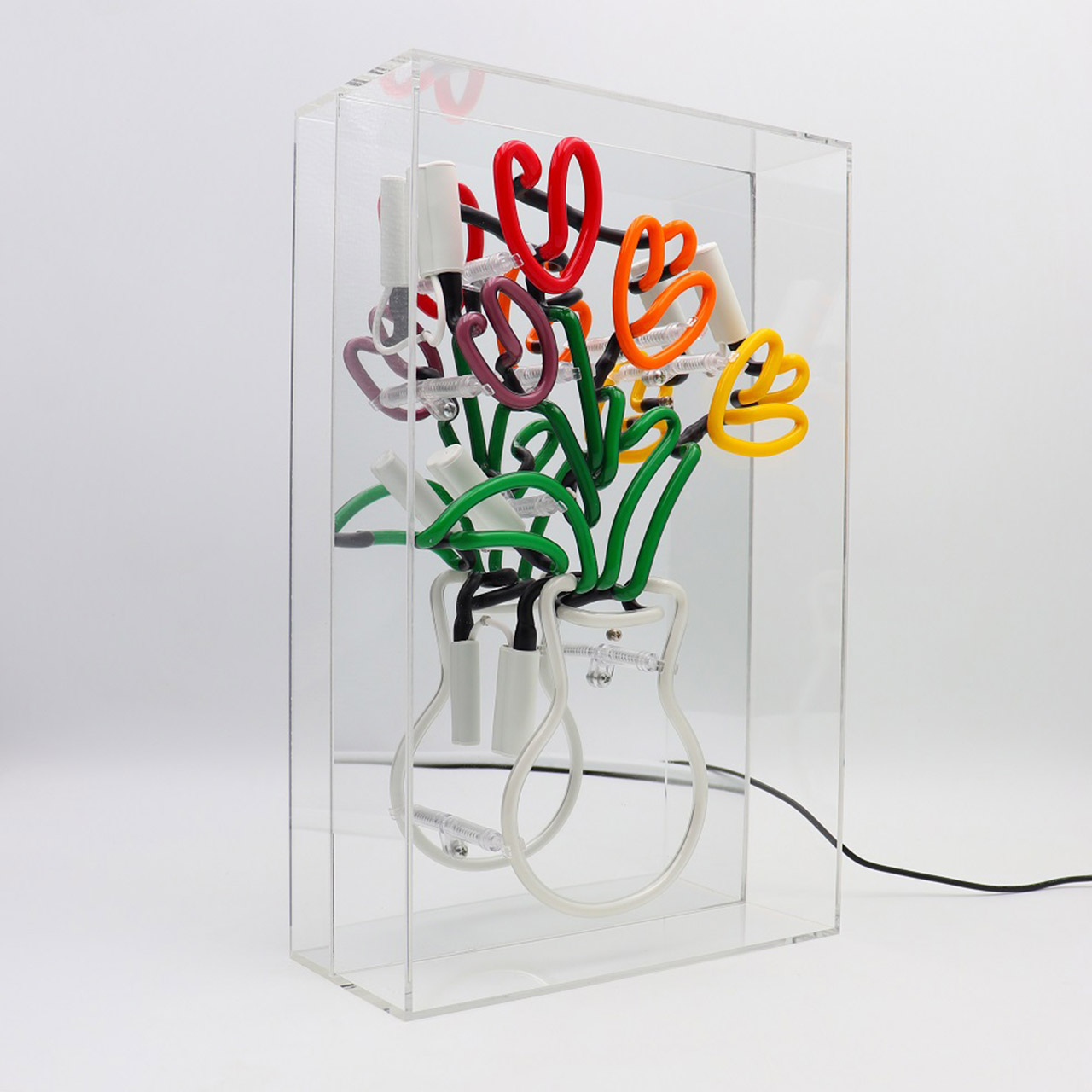 Large Acrylic Box Neon - Tulips