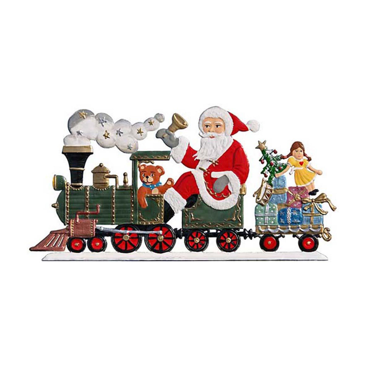 Santa with Engine 7x14 cm