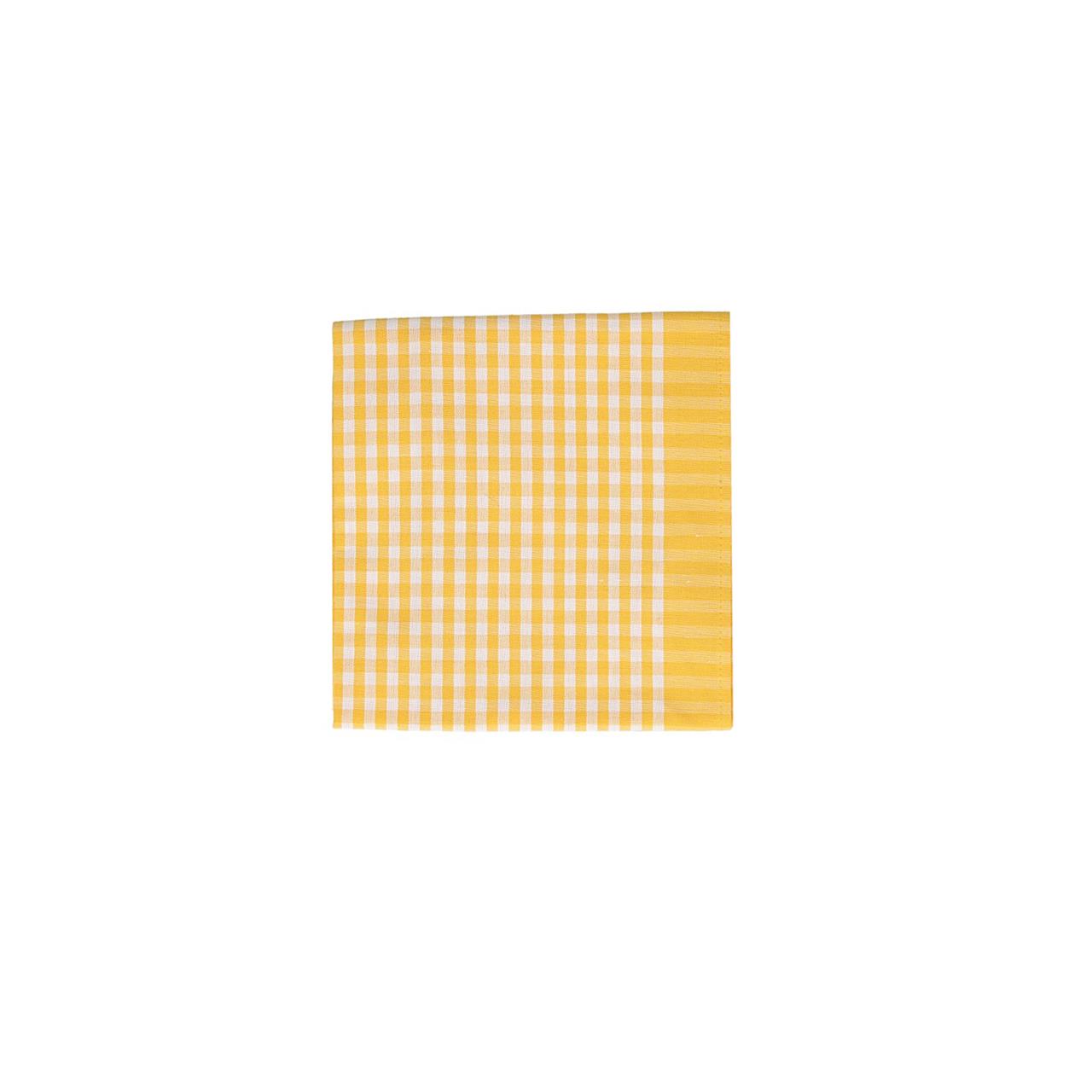 Kitchen Towel 50x70 cm Check small yellow