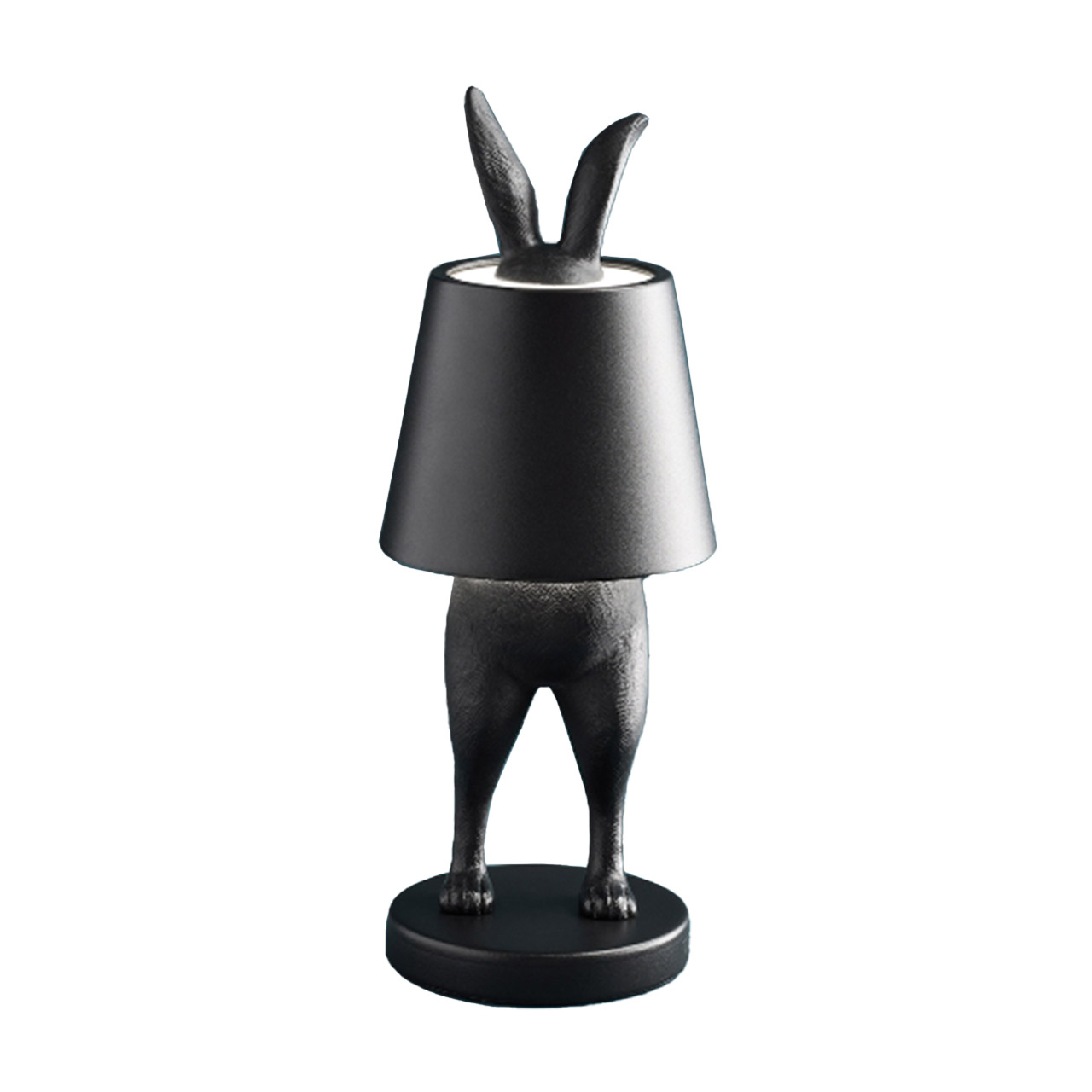 LED-Tischleuchte Hiding Rabbit  28 cm matt schwarz