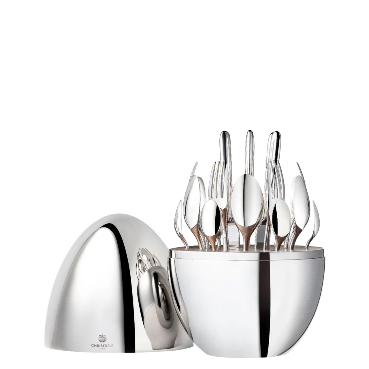 Dinner Cutlery-Set 24-pcs. in stainless steel egg