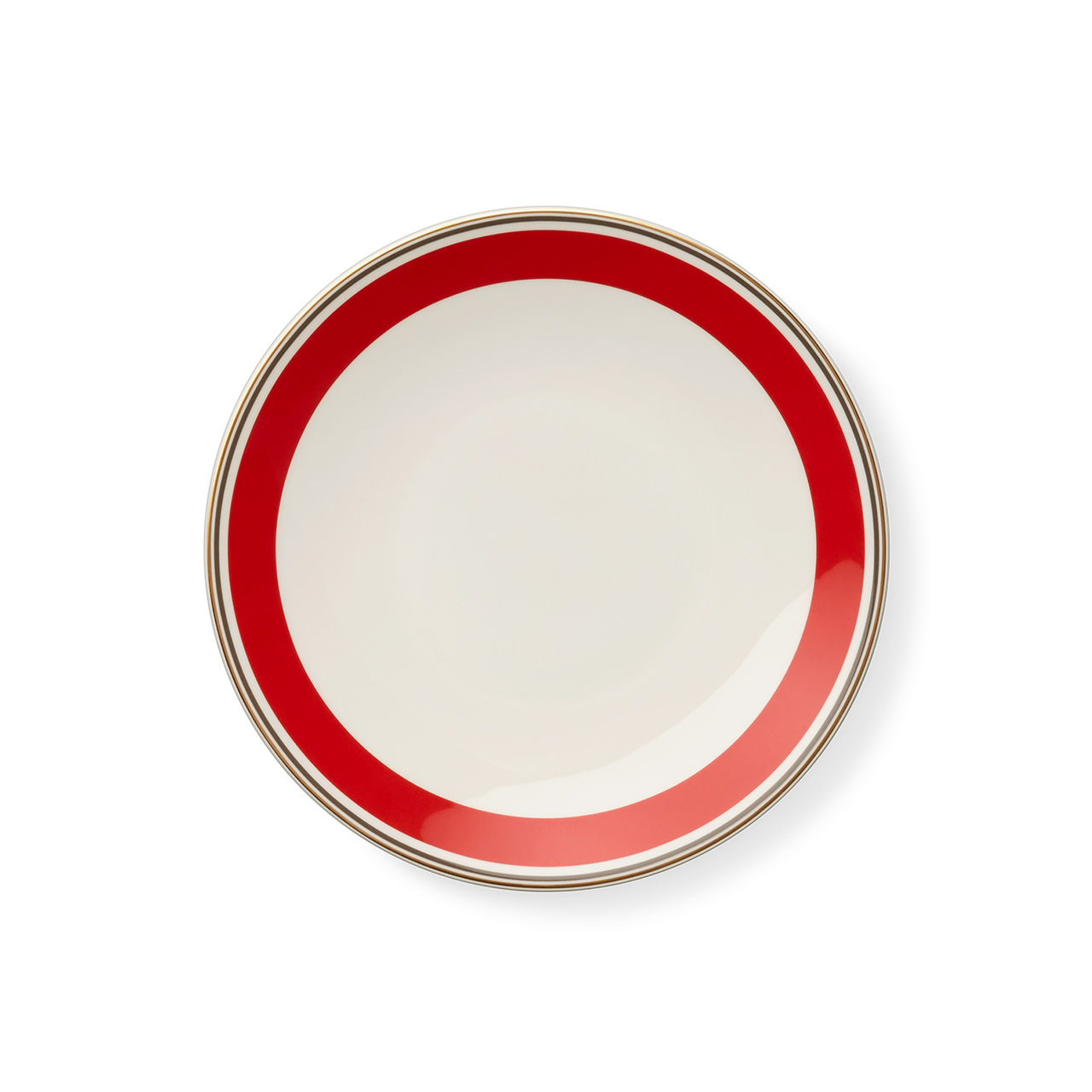 Breakfast plate 24 cm red/anthracite