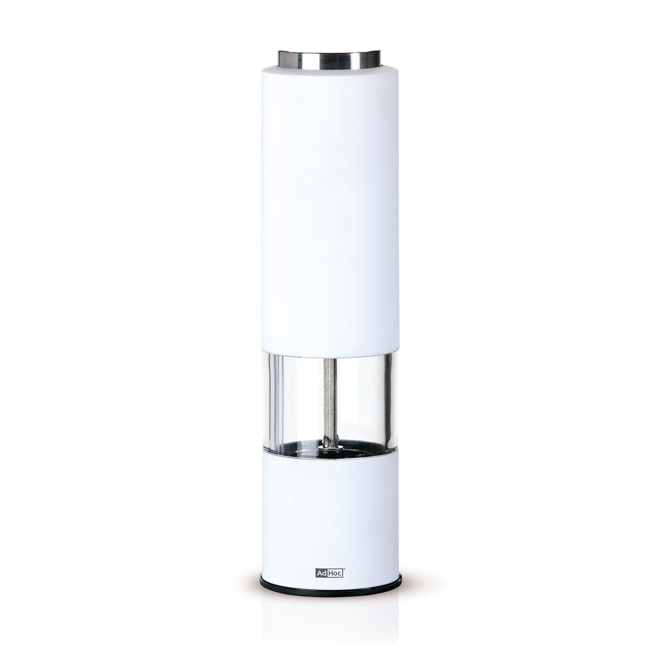 Electric pepper / salt mill 21,5 cm, white