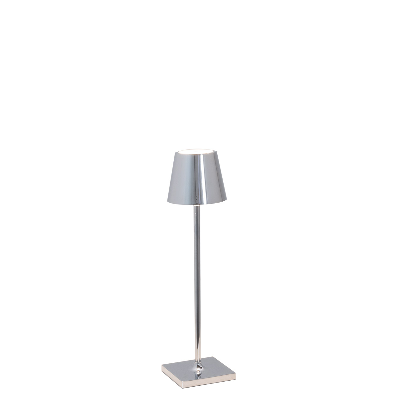 Table Lamp LED 27.5 cm dimmable glossy chrome