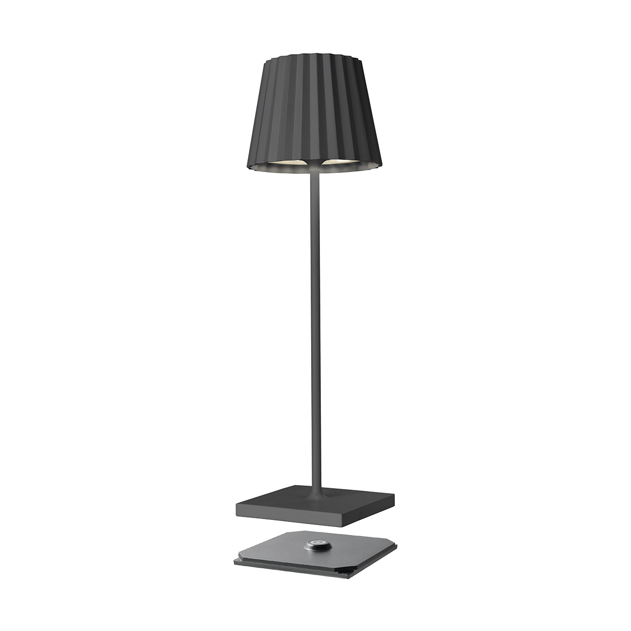 Table Lamp LED 38 cm dimmable anthracite