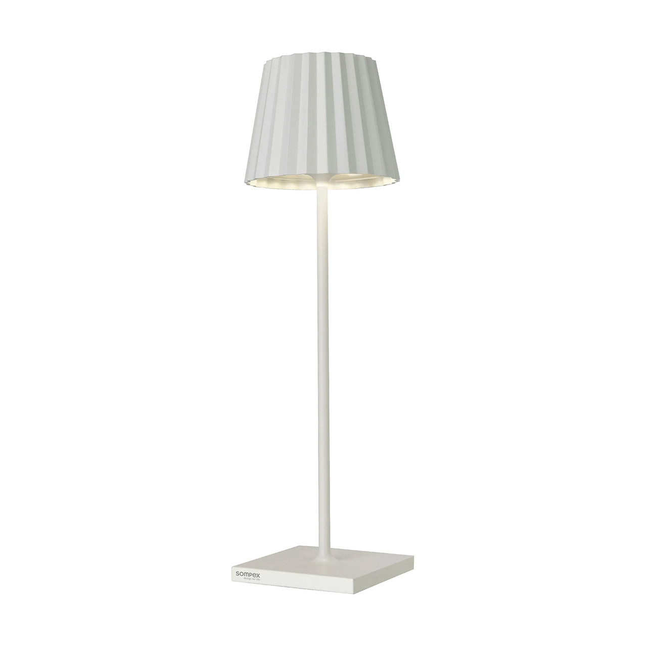 Tischlampe LED 38 cm dimmbar weiß