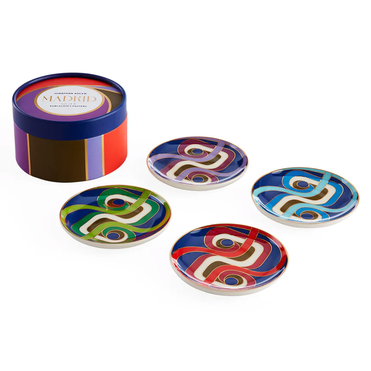 Glass coaster set 4 pieces