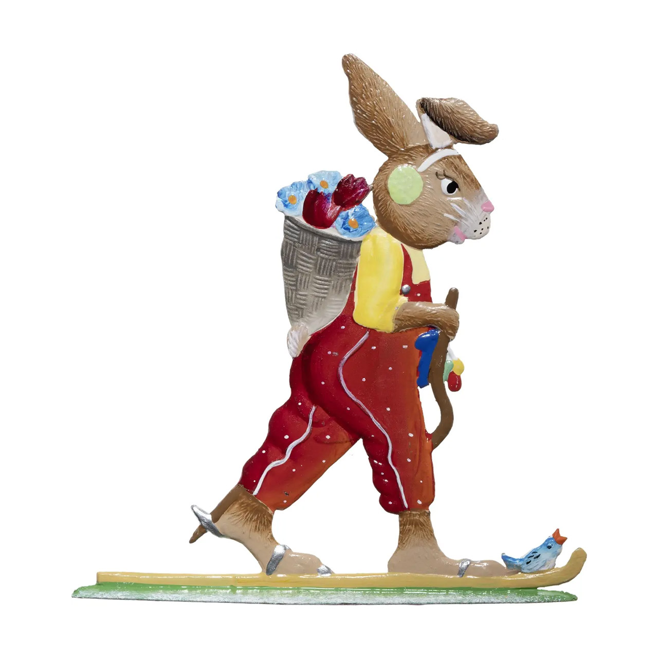 Hase beim Langlauf 8x9 cm