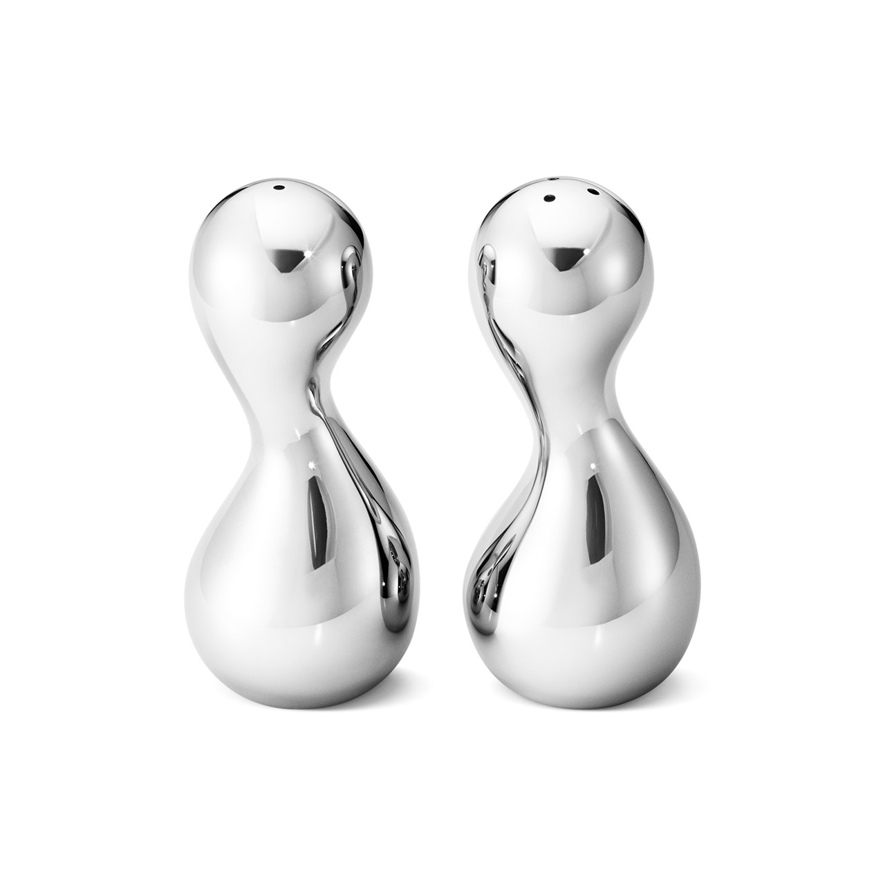 Salt and Pepper Shakers Set 10.3 cm stainless steel