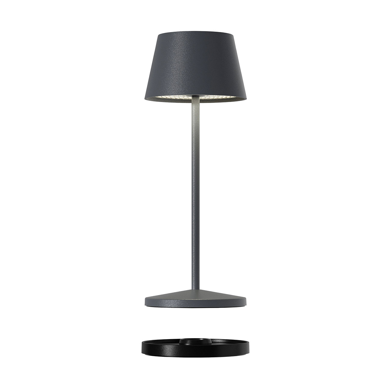 Table lamp LED 20 cm dimmable anthracite