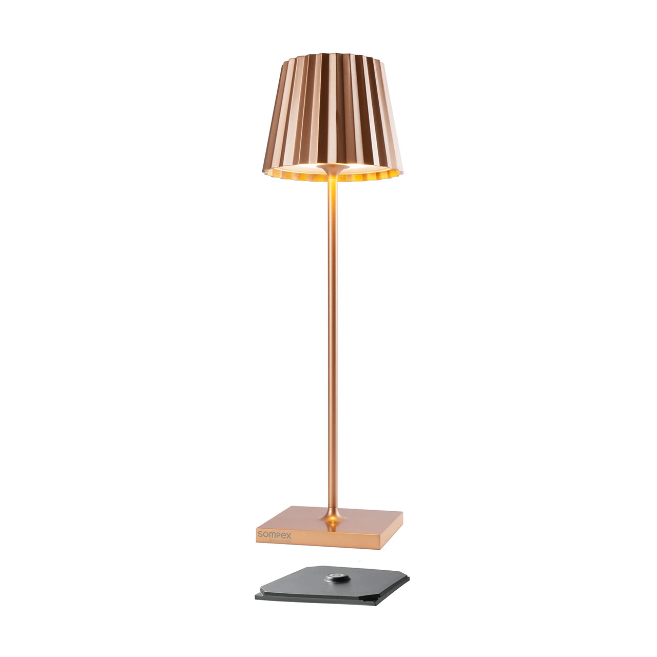 Table Lamp LED 38 cm dimmable copper