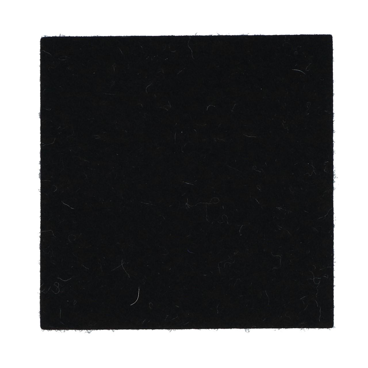 Coaster square 9x9 cm black 02