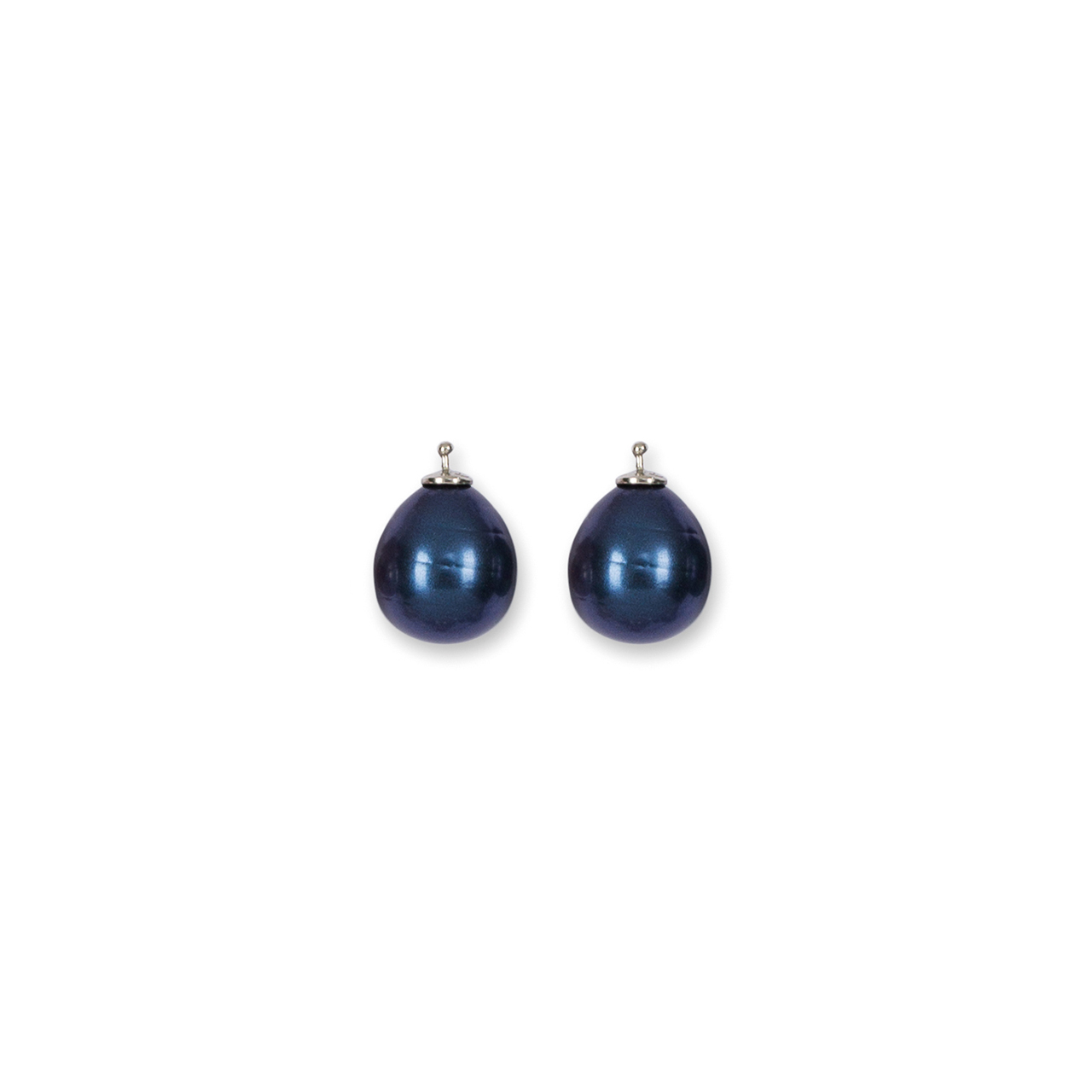 Pendant Pair 46 dark blue sterling silver 925 silver