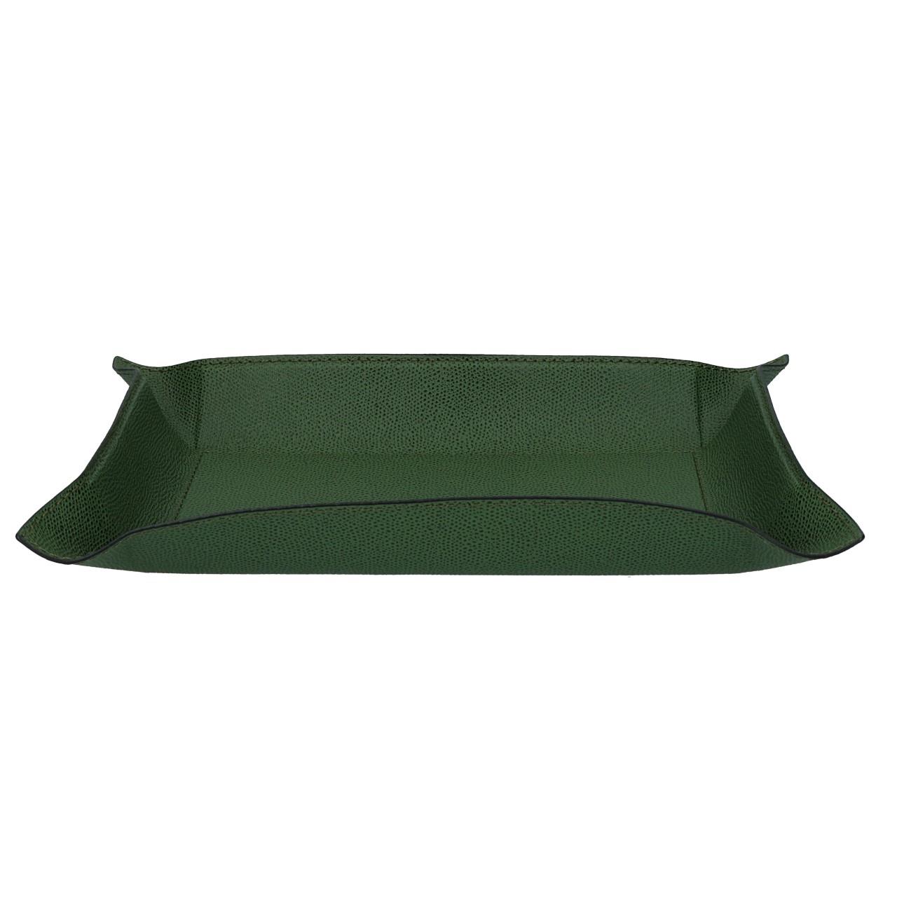 Rectangular Valet Tray large, Golf green, Stitching green